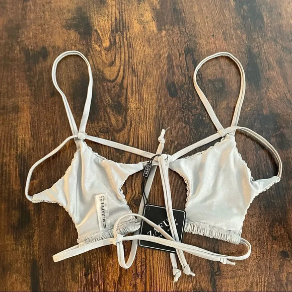 Zaful keyhole smocked string bikini top - Picture 7 of 8